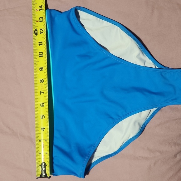 NWT BMJL women's Size M.Vibrant Blue High-Waisted Bikini Set with Wrap-Style Top - Picture 11 of 15